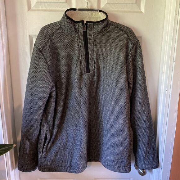 Orvis Jacket Men’s Size Large Pullover 1/4 Zip Honeycomb Pockets Sherpa Lined - Picture 1 of 16
